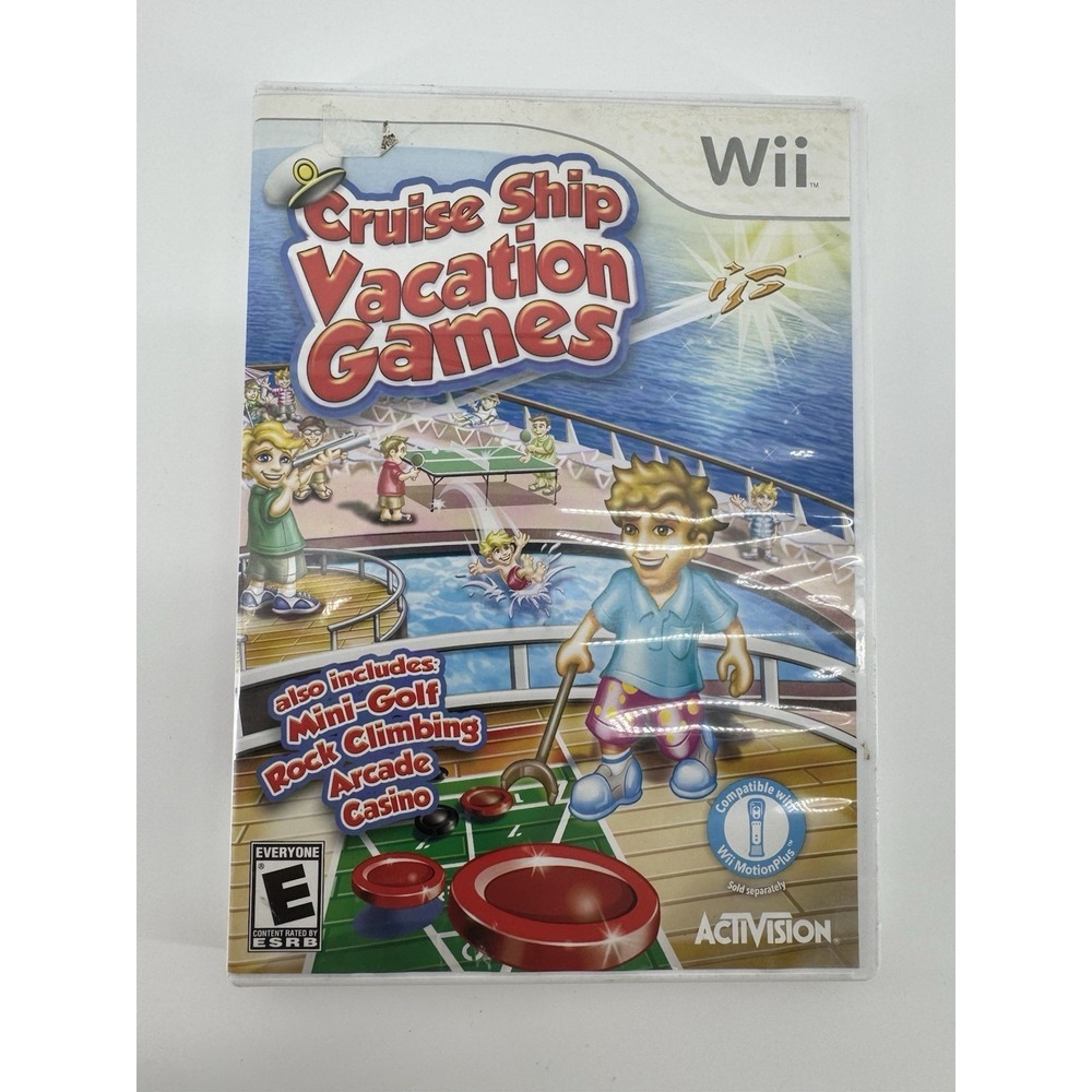 Cruise Ship Vacation Games Nintendo‎ Wii Activision With Manual CIB